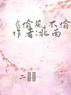 《偷风不偷月》作者:北南