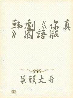 韩剧《你真漂亮》国语版