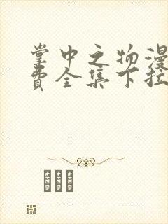掌中之物漫画免费全集下拉式