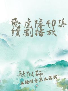 飞虎队40集连续剧播放