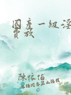 国产一级淫片免费放