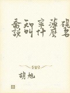 乔知宁薄砚霆小说叫什么名字