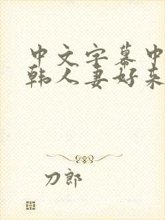 中文字幕中出日韩人妻好来摸