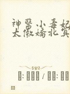 神医小毒妃皇叔太傲娇北冥舞