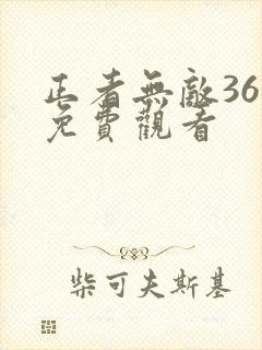 正者无敌36集免费观看