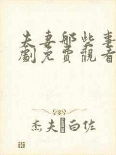 夫妻那些事电视剧免费观看完整版高清