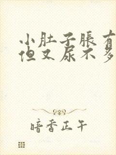 小肚子胀有尿意但又尿不多