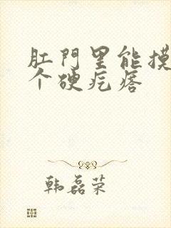 肛门里能摸到一个硬疙瘩