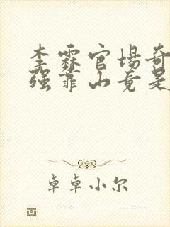 李霖官场奇才最强靠山竟是我自己