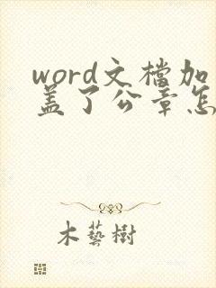 word文档加盖了公章怎么编辑
