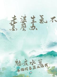 老婆生气不理我怎么办