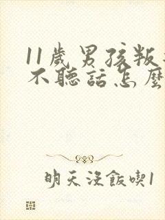 11岁男孩叛逆不听话怎么办