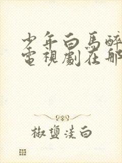 少年白马醉春风电视剧在那里能看