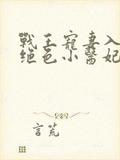 战王宠妻入骨:绝色小医妃