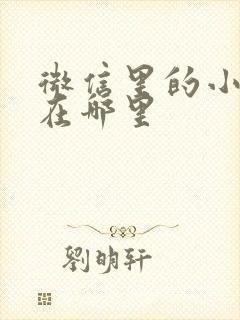 微信里的小程序在哪里