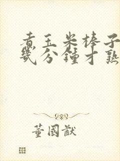 煮玉米棒子要煮几分钟才熟