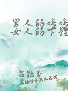 男人的鸡鸡插入女人的下体