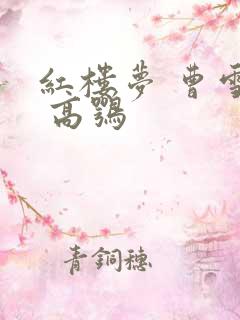 红楼梦 曹雪芹 高鹗