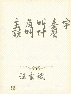 主角叫秦宇的小说叫什么