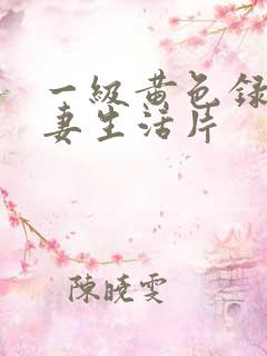 一级黄色录像夫妻生活片