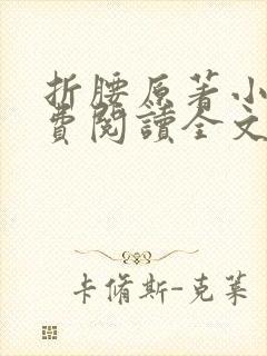 折腰原著小说免费阅读全文未删减