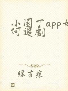 小园丁app如何追剧