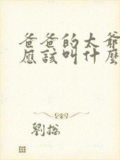 爸爸的太爷爷我应该叫什么