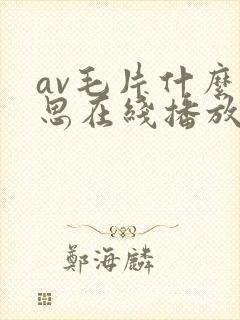 av毛片什么意思在线播放