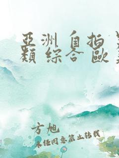 亚洲 自拍 另类 综合 欧美
