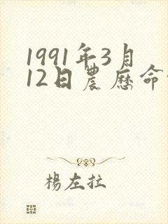 1991年3月12日农历命格
