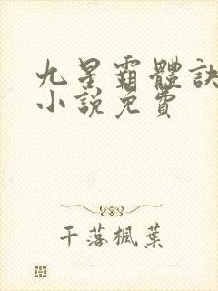 九星霸体诀有声小说免费