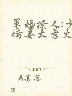 军婚撩人:少将娇妻太惹火