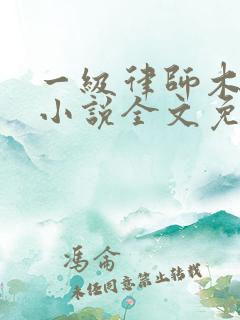 一级律师木苏里小说全文免费阅读免费