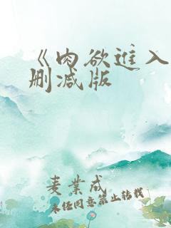 《肉欲进入》无删减版