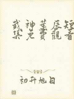 武神叶辰短剧全集免费观看