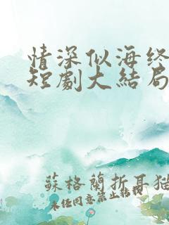 情深似海终成空短剧大结局免费观看