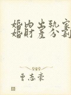 婚内出轨家暴离婚财产分割