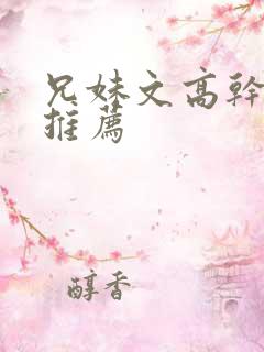 兄妹文高干小说推荐