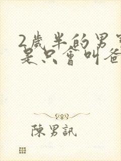 2岁半的男宝总是只会叫爸爸妈妈
