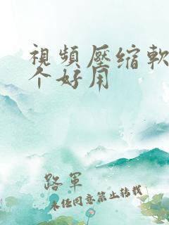 视频压缩软件那个好用