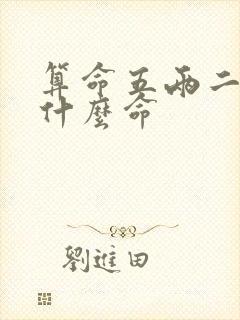 算命五两二钱是什么命