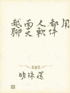 越南人都用什么聊天软件