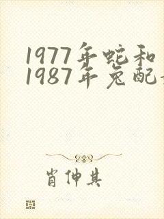 1977年蛇和1987年兔配婚姻好不好