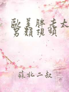 欧美胖老太黄色另类视频
