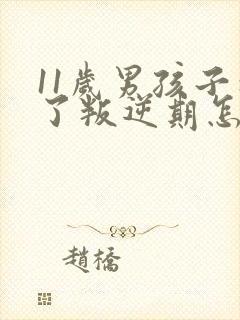 11岁男孩子到了叛逆期怎么办