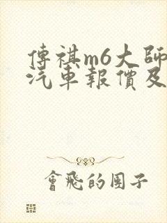 传祺m6大师版汽车报价及图片大全