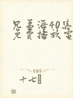 兄弟海40集全免费播放电视剧
