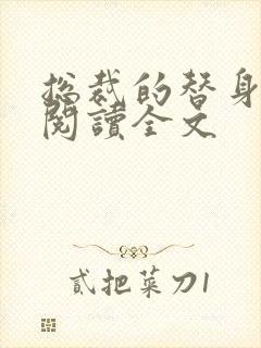 总裁的替身前妻阅读全文