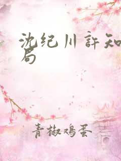 沈纪川许知夏结局