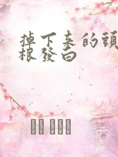 掉下来的头发发根发白